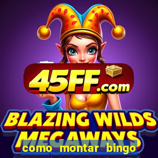 como montar bingo brinquedos toia